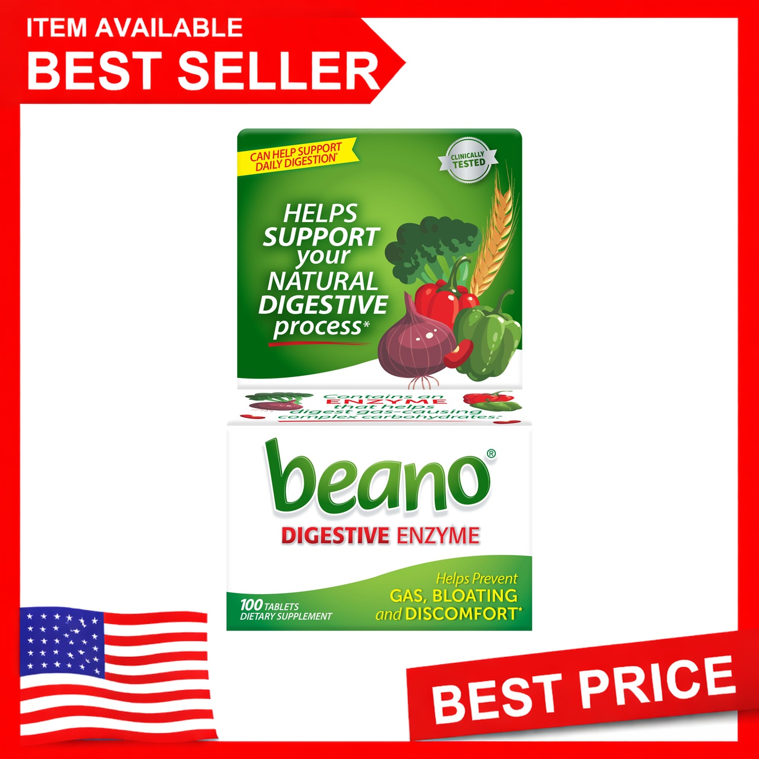 Digestive Enzyme Gas Relief Tablets