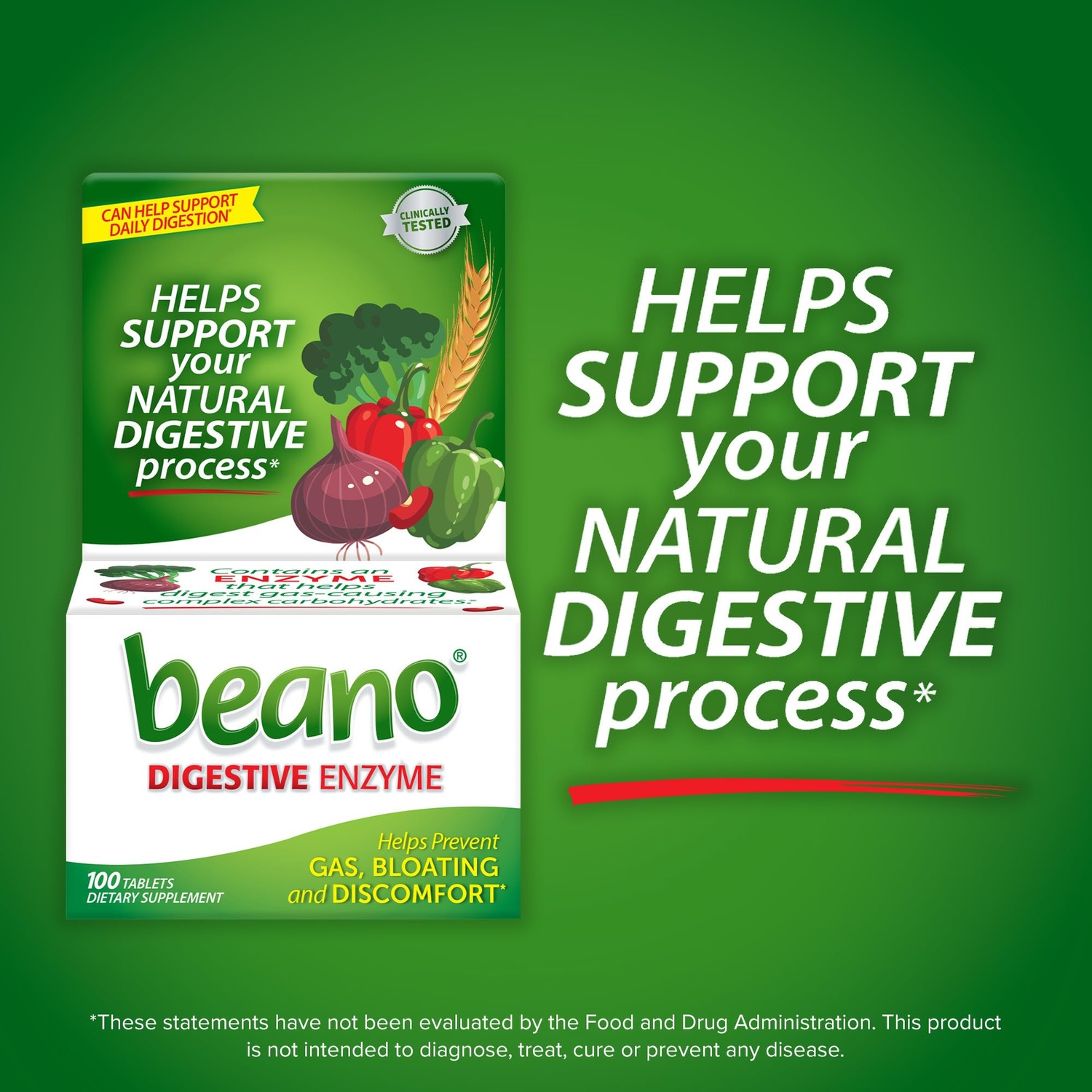 Digestive Enzyme Gas Relief Tablets