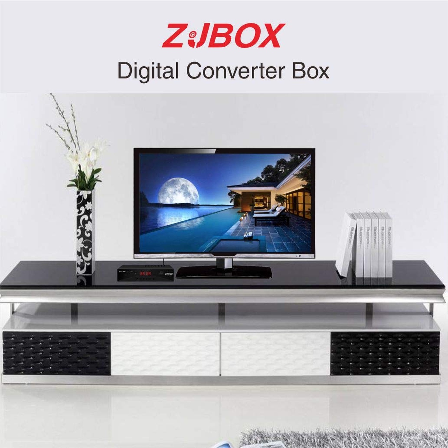 Digital TV Converter Box ATSC Tuner for Analog TVs
