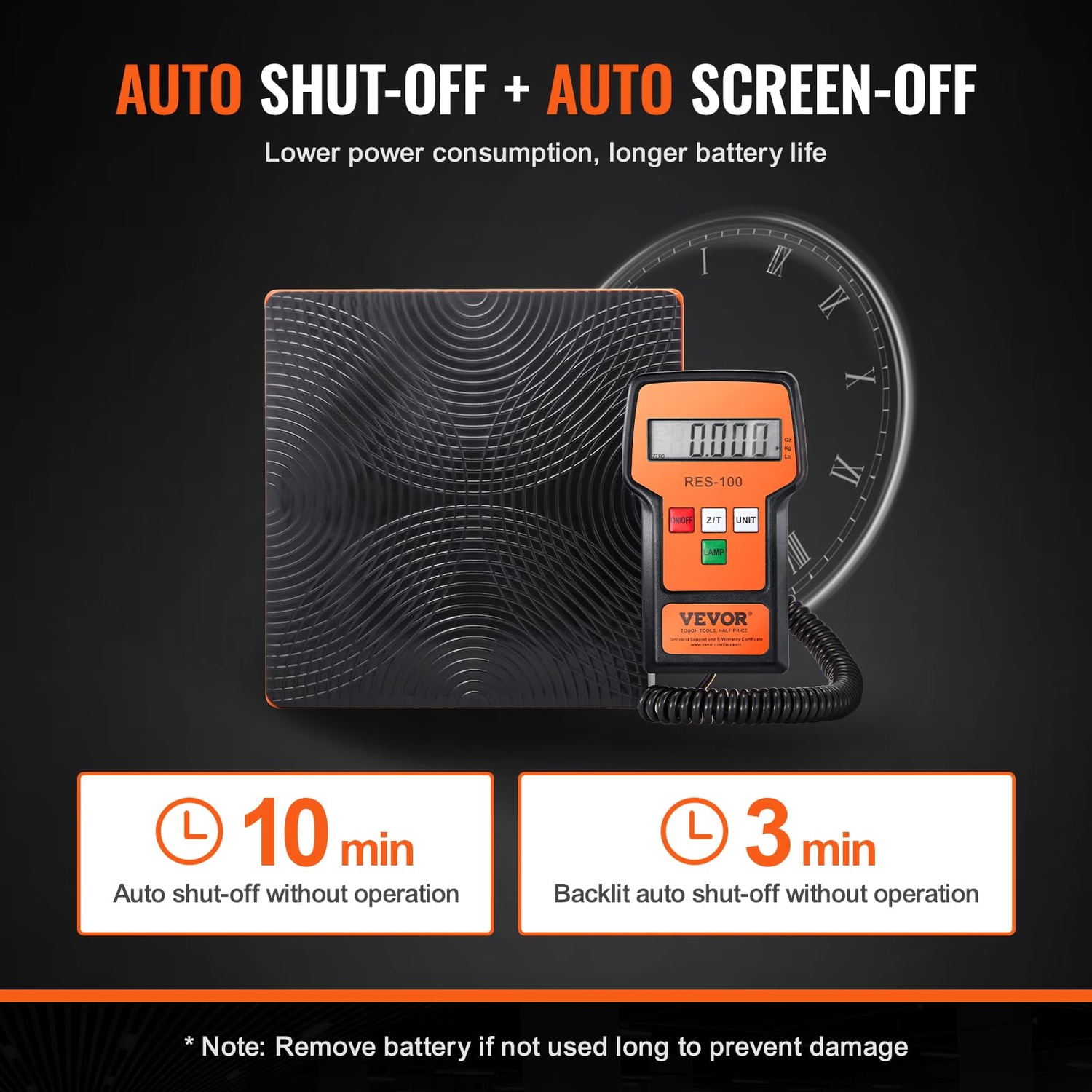 Digital Refrigerant Charging Scale VEVOR 110 LBS New