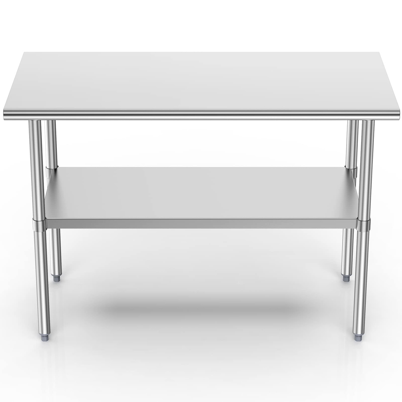 Heavy-Duty Stainless Steel Table 24"x72" with Bottom Shelf